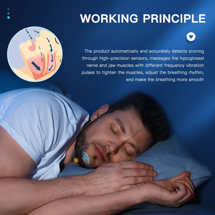 AI Calm Breath Pro® – Smart Anti-Snoring Device – Comfortable, Portable Sleep Aid