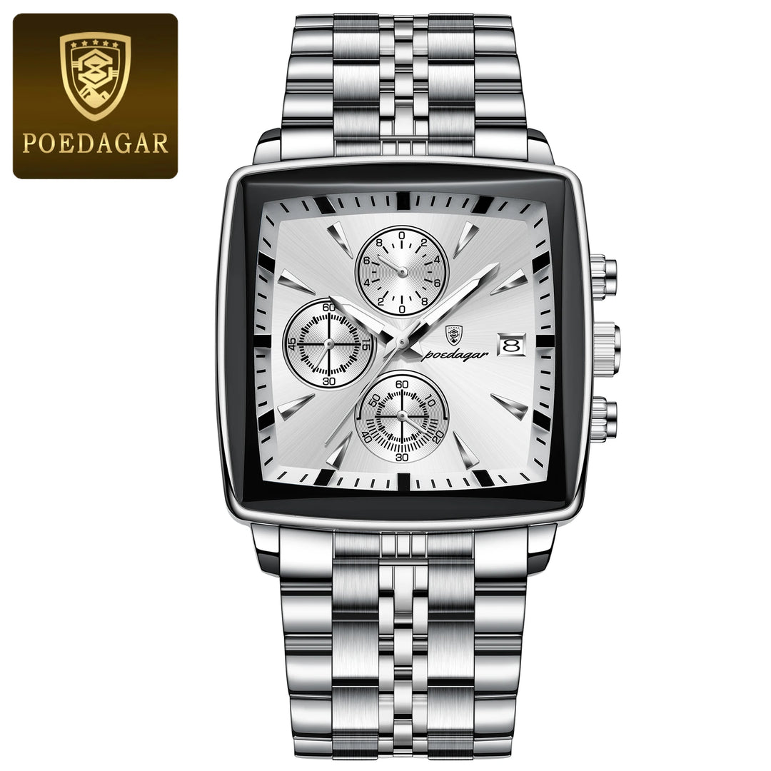 POEDAGAR Imperial Chronograph -  Swiss Luminous Luxury Quartz Men’s Watch