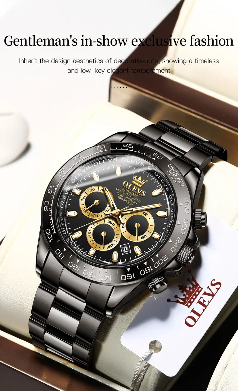 OLEVS 6638 Prestige Mechanical Automatic – Men’s Luxury Timepiece