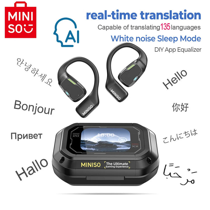 MINISO SmartTalk™  - Real-Time AI Translation Earbuds- 2025 Best Seller