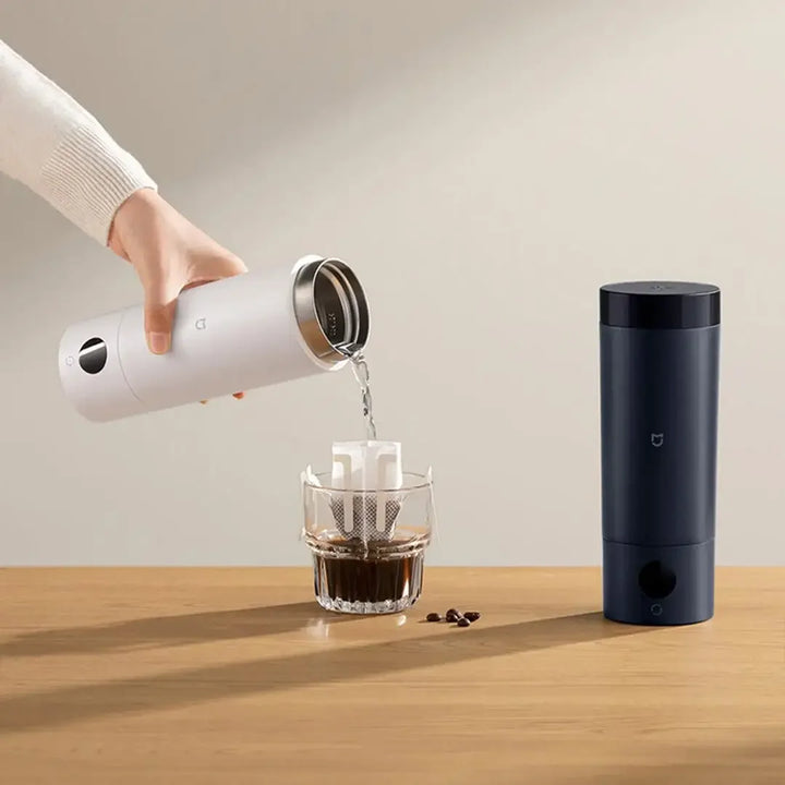 350ML Xiaomi Mijia Smart Travel Kettle – 2-Temp LED Thermos, 316L Stainless Steel, Portable Heating Cup