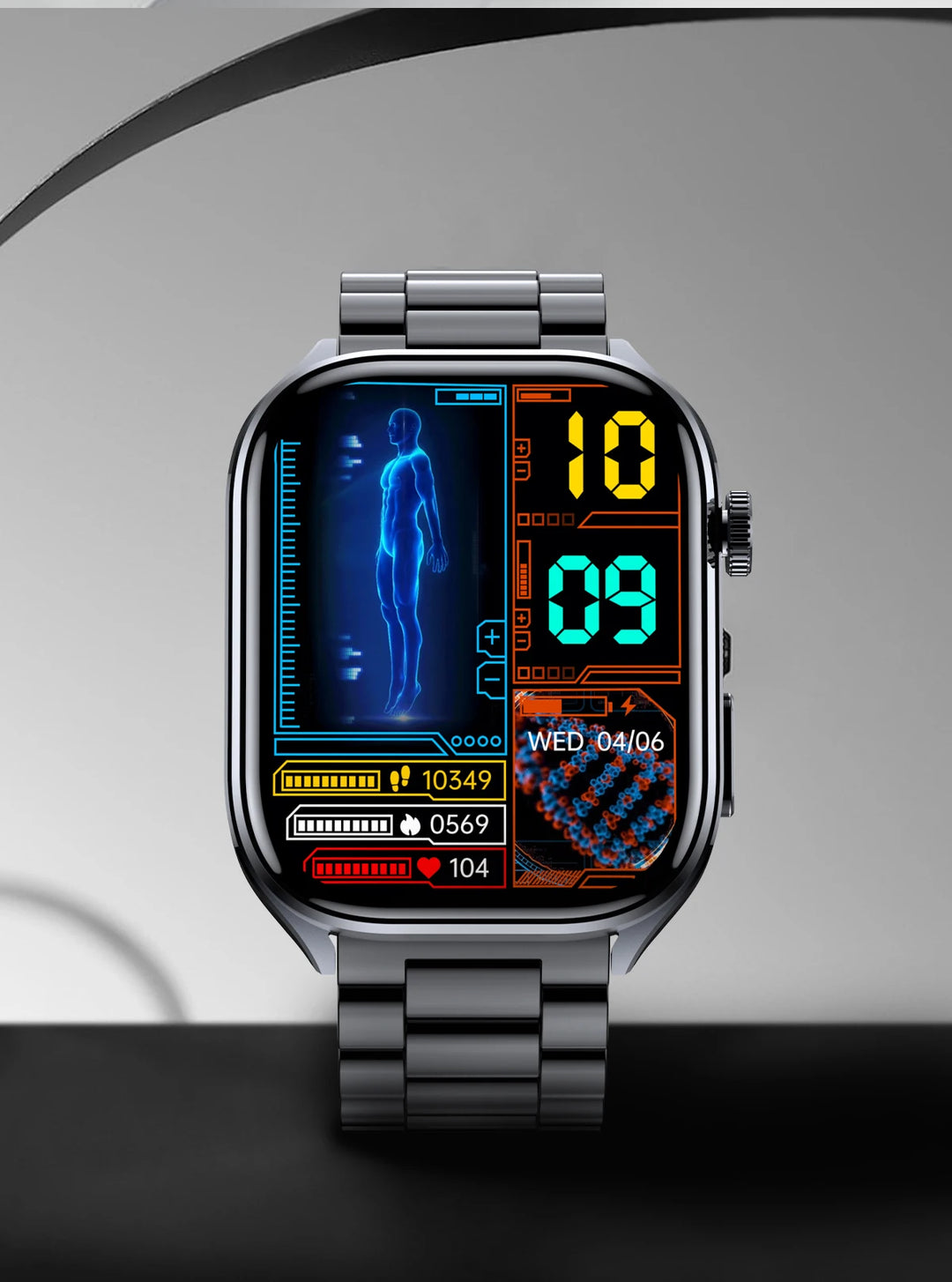 2025 New AI Intelligent ECG Health Smartwatches Men Blood Lipids Uric Acid Heart Rate 2.5D Dynamic UI Bluetooth Call Smart Watch