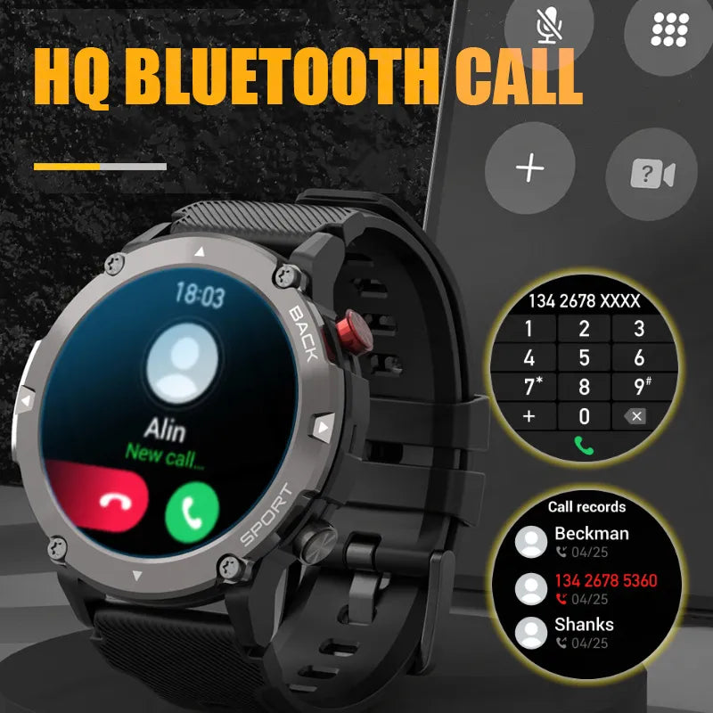 Smart Watch  Bluetooth Call Waterproof Watches Blood Pressure Outdoor Sport Smartwatch For Android  Ios