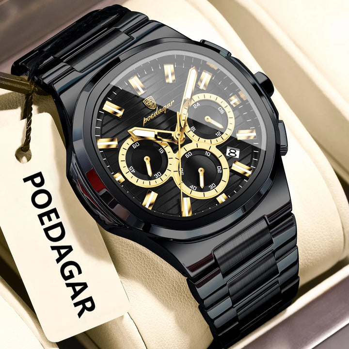 POEDAGAR Titan Commander® – Swiss Luminous Luxury Quartz Men’s Watch