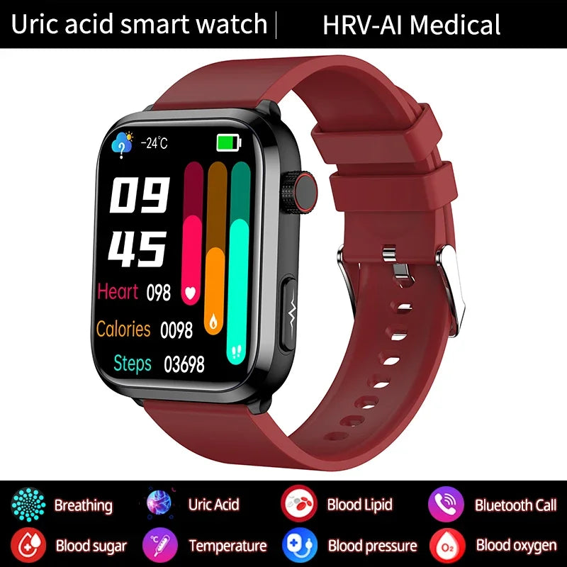 BioHealth Plus® - Lipids Uric Acid Blood Glucose Monitoring Smart Watc ...