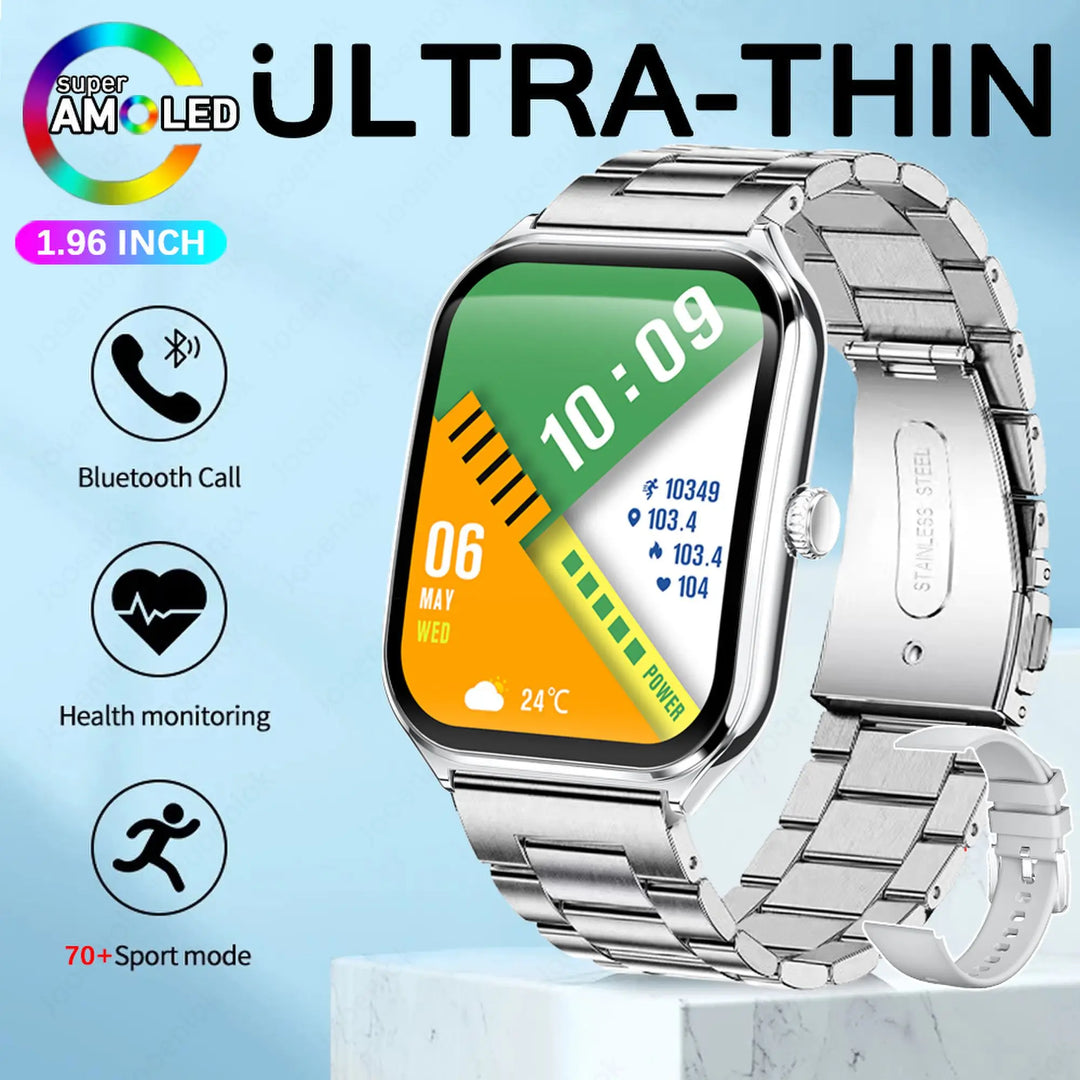 AURAS™ UltraThin Pro 2025 AMOLED Smartwatch