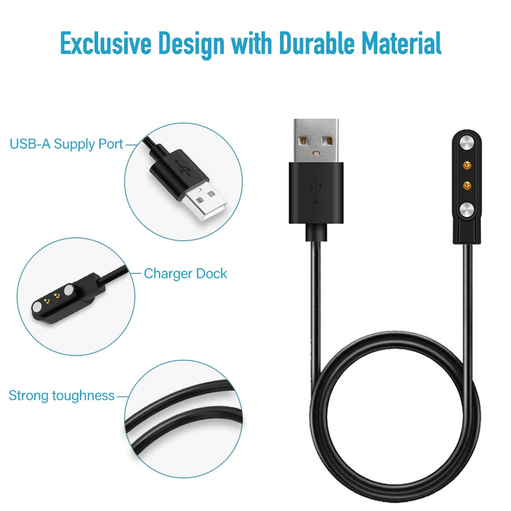 Magnetic USB Fast Charging Cable for Smartwatches