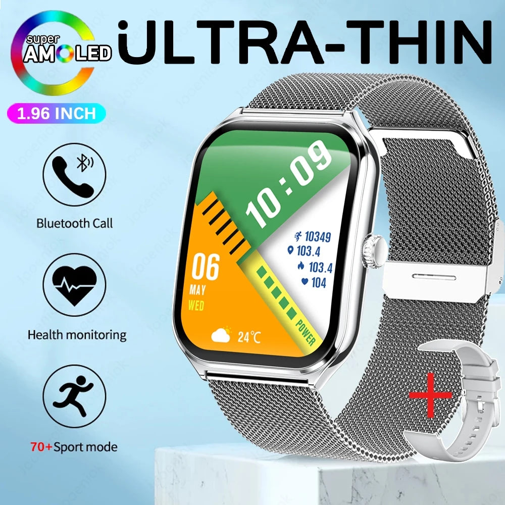 AURAS™ UltraThin Pro 2025 AMOLED Smartwatch