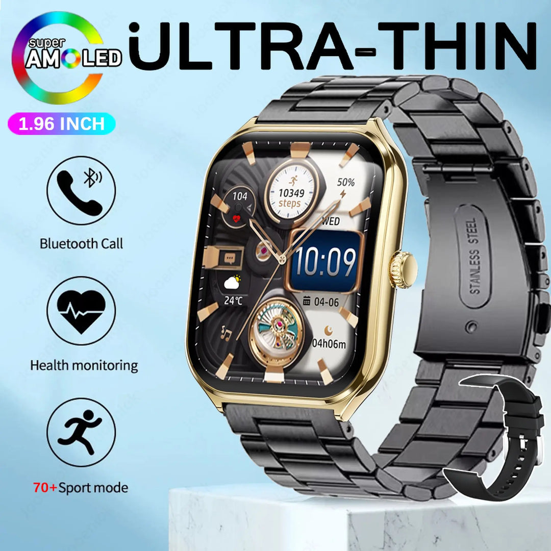 AURAS™ UltraThin Pro 2025 AMOLED Smartwatch