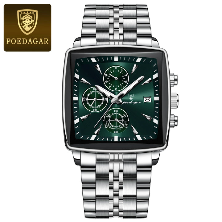 POEDAGAR Imperial Chronograph -  Swiss Luminous Luxury Quartz Men’s Watch