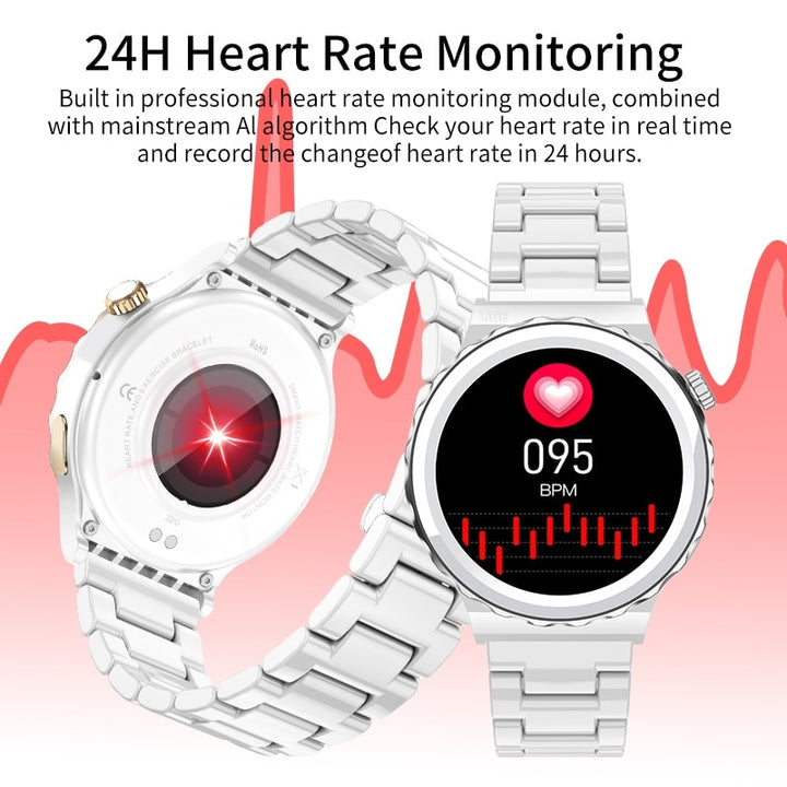 Lady E23 White Luxury Smart Watch