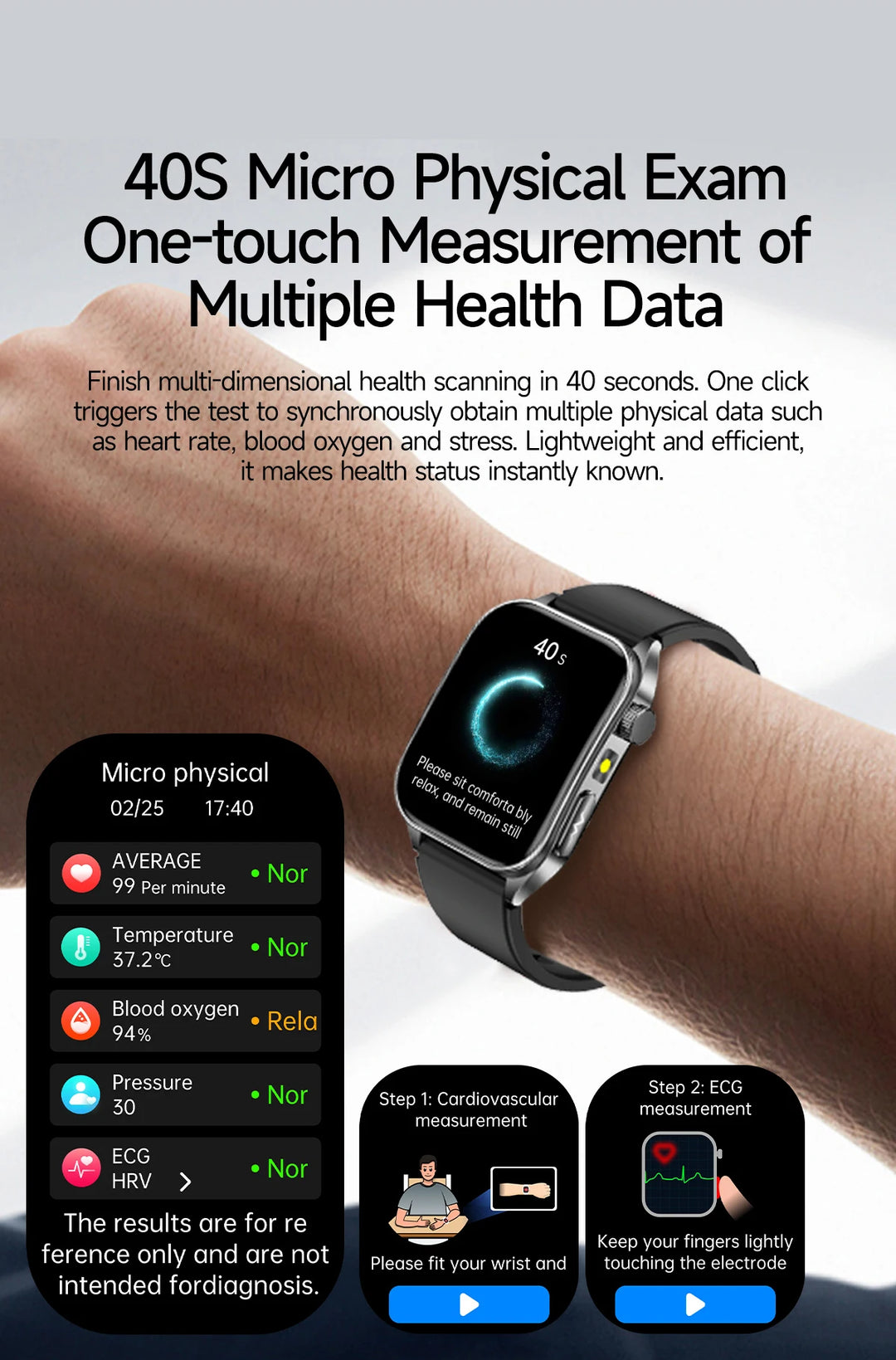 VitalScan Blood Glucose Pro® – Best 2026 Laser Health Monitoring Smart Watch - With Japan Laser Treatment Therapy Preventing the Three high Health Risks