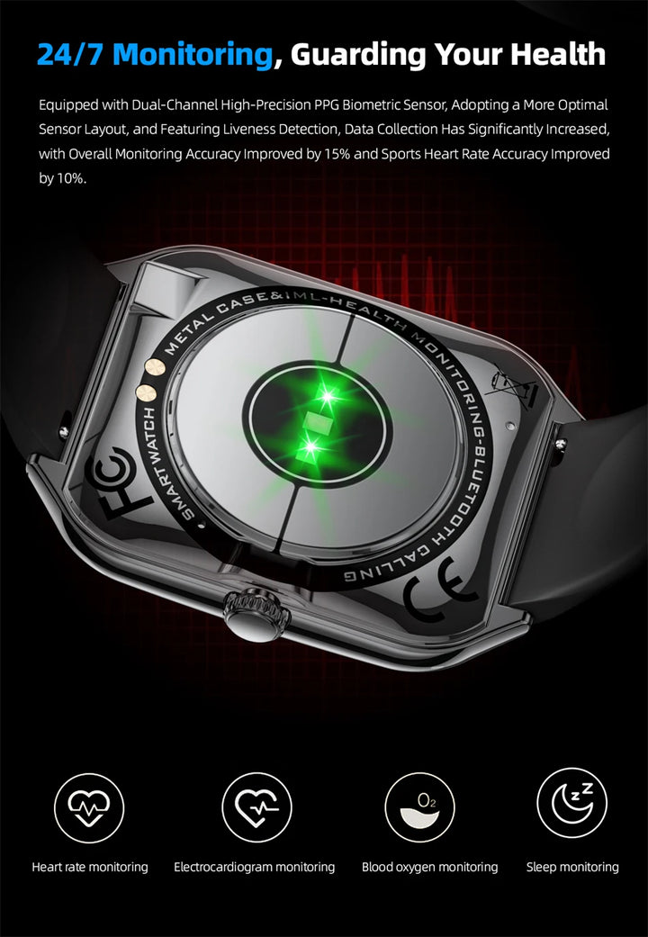 AURAS™ UltraThin Pro 2025 AMOLED Smartwatch