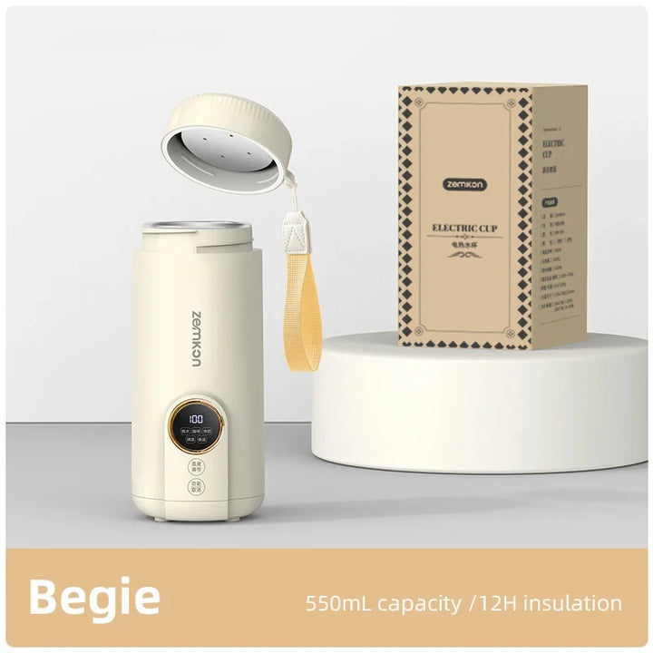 550ML Electric Kettle Travel Heating Cup Multifunctional Boiled Water Pot Smart Teapot Adjustable Temperature Kettles 220V