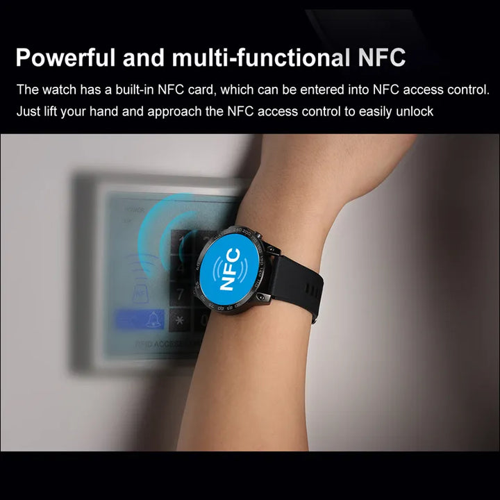 Novo ip68 natação à prova dip68 água homem relógio inteligente tela sempre mostrar tempo 400mah grande bateria nfc bluetooth chamada smartwatch homem