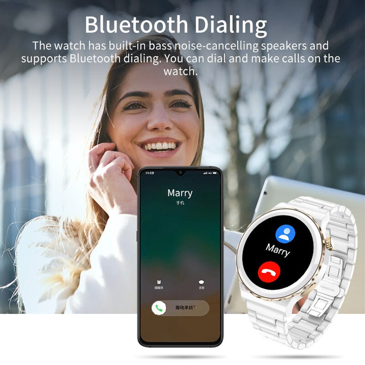 Lady E23 White Luxury Smart Watch