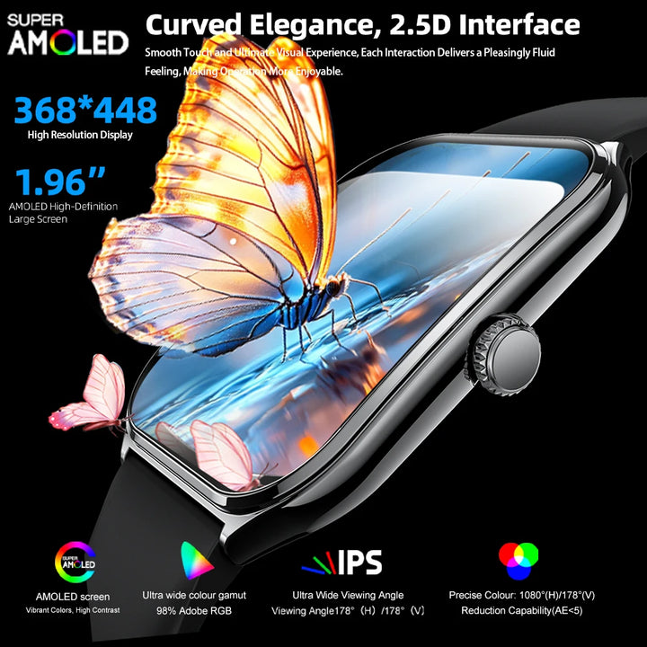 AURAS™ UltraThin Pro 2025 AMOLED Smartwatch