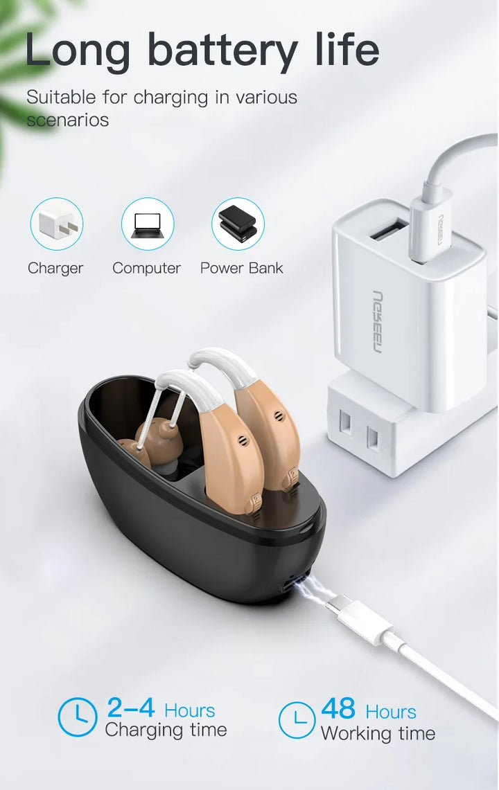 ClearTone™ Max – Portable Sound Amplifier with Magnetic Charging