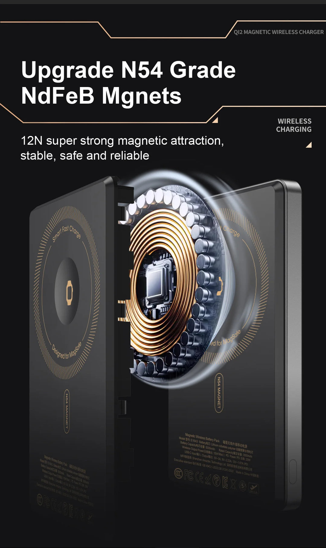 MagCharge Trio® – 3 in 1 Magnetic 15W Wireless Fast Charging Power Bank